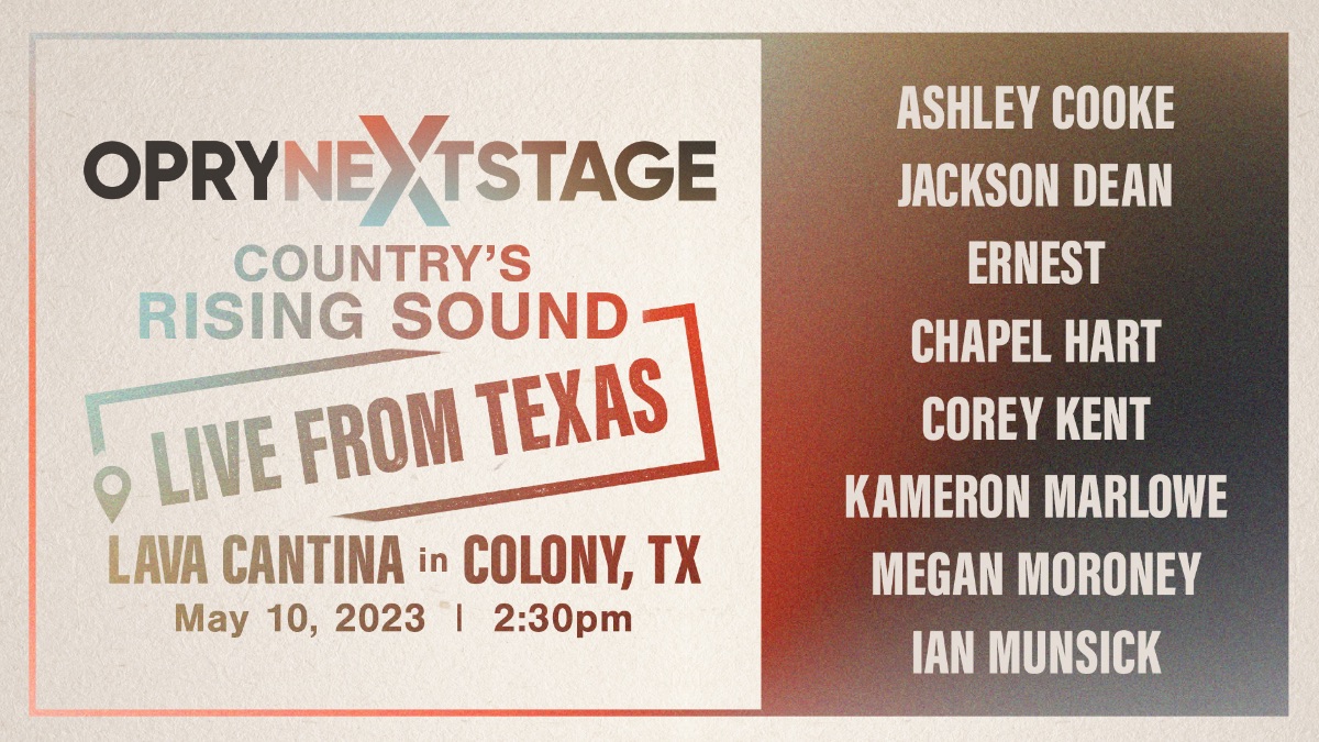  Ashley Cooke, Jackson Dean, Megan Moroney Among Grand Ole Opry ‘Nextstage’ Class Of 2023