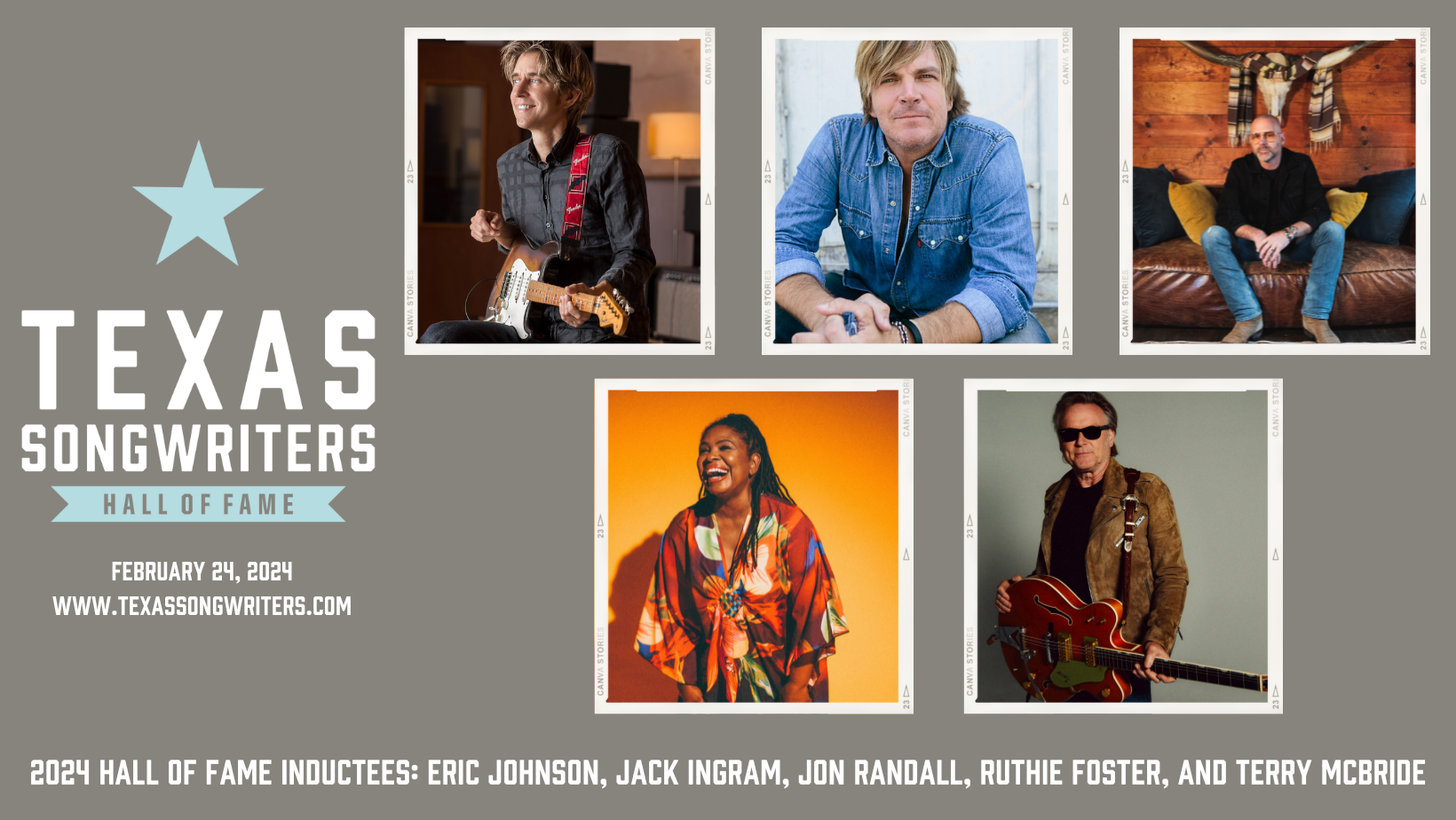  Texas Songwriters Hall Of Fame Announces Class Of 2024 Honorees