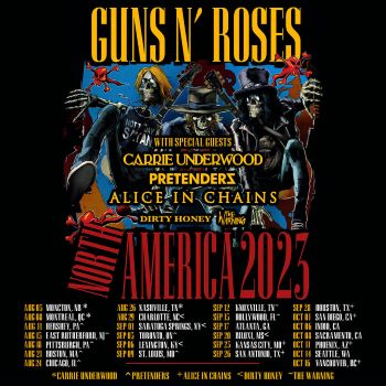  Guns N’ Roses Announce Support Artists For North American Tour, Including Carrie Underwood